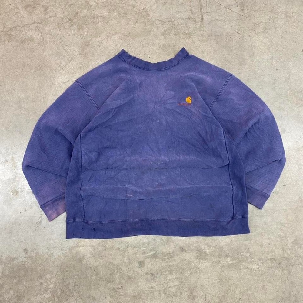 Vintage 90s Carhartt‎ rugged outdoor wear faded crewneck sweatshirt Size 2XL